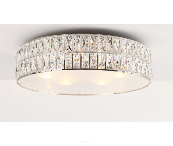 Plafon Diamante C0121 Maxlight  okrągły kryształowy z metalu i szkła
