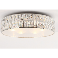 Plafon Diamante C0121 Maxlight  okrągły kryształowy z metalu i szkła