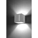 KINKIET PIXAR  Biały Oświetlenie LED stal Nowoczesna ELEGANCKI SL.0395  SOLLUX LIGHTING kwadrat - 2