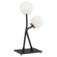 Lampa stołowa FARON 892 Argon 40 cm białe kule czarna podstawa