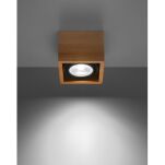 Lampa sufitowa QUATRO 1 SL.0915 SOLLUX LIGHTING drewniana kostka  - 3