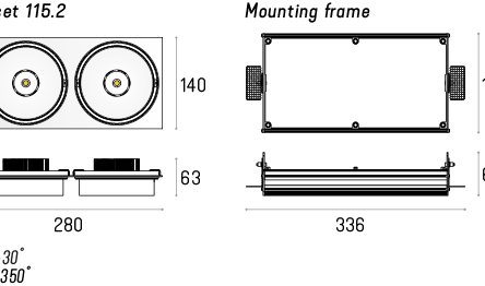 Rama montażowa do MULTIVA EVO 115.2 edge.LED Trimless