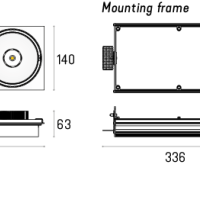 Rama montażowa do MULTIVA EVO 115.2 edge.LED Trimless