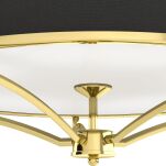 Plafon Stesso PL Gold / Nero M Orlicki Design średnica 59 cm czarno-złoty - 3