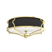Plafon Stesso PL Gold / Nero M Orlicki Design średnica 59 cm czarno-złoty