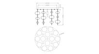 Plafon ELLI RLX92175-5R Zuma LINE Nowoczesny szklane kulki - 2