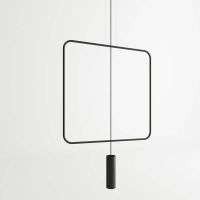 Lampa wisząca RANA TH.018CZ THORO czarna ramka metal