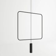 Lampa wisząca RANA TH.018CZ THORO czarna ramka metal