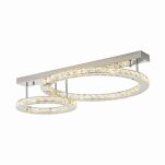Lampa sufitowa z kryształowymi okręgami GIRONA LED Zuma Line MX3713-2-3CT - 3