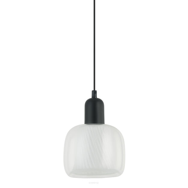 Lampa wisząca Lamezia PND-67594-1-BK+CL nowoczesna transparentny klosz