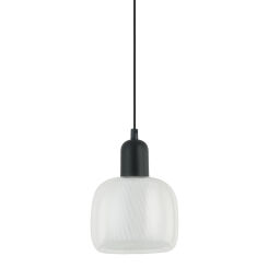 Lampa wisząca Lamezia PND-67594-1-BK+CL nowoczesna transparentny klosz