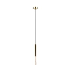 Lampa wisząca ZUMA LINE ONE PENDANT P0461-01E-F7F7 metalowe rurki złoty