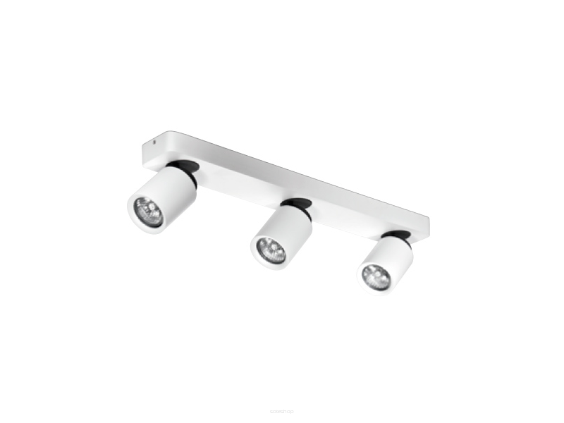Reflektor Tomi 3  biały AZzardo 3xGU10  AZ0664 ruchome główki w kształcie tub listwa