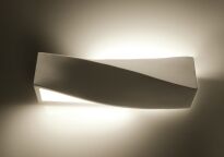 Lampa ścienna kinkiet ceramiczny SIGMA Biała Nowoczesna SL.0003 Efektowna wykręcony kształt - 2