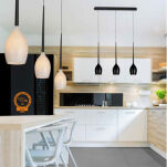 Lampa wisząca IZZA 3 SHINY BLACK AZzardo AZ2321 klosze ze szkła o wykończeniu czarnym nowoczesna elegancka - 2