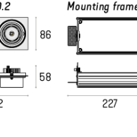 Rama montażowa do MULTIVA EVO 60.2 LED Trimless 4.1853 Labra 