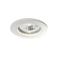 Lampa wpuszczana  JAZZ FI1 BIEL Ideal Lux 083117  okrągła aluminiowa ramka kolor biały wymaga wbudowania w ścianę
