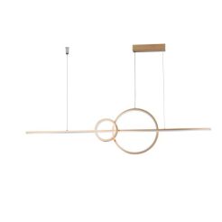 Lampa wisząca SARA BK złota Azzardo AZ5260