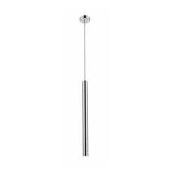 LAMPA WISZĄCA ZUMA LINE LOYA PENDANT P0461-01A-F4F4 TUBA SREBRNA DŁUGA LED