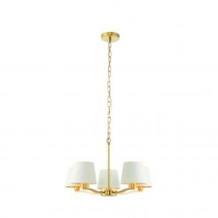 Lampa wisząca HARVEY satynowe złoto/biały 5lt ENDON LIGHTING 67734