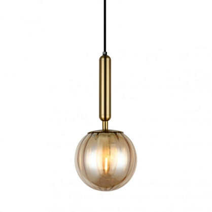 Lampa wisząca Ravena PND-2324-1 BRO+AMB Italux Elegancka