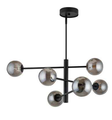 Lampa wisząca ORO 32072 SIGMA 8 SZKANYCH KLOSZY
