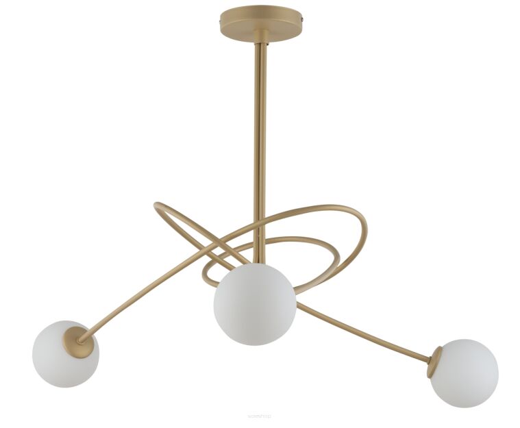 LAMPA SUFITOWA SIGMA LIGHTING VELVET 3 ZŁOTY 33356