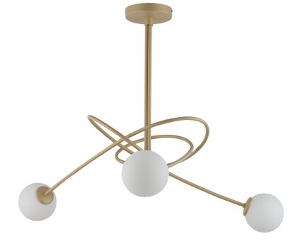 LAMPA SUFITOWA SIGMA LIGHTING VELVET 3 ZŁOTY 33356