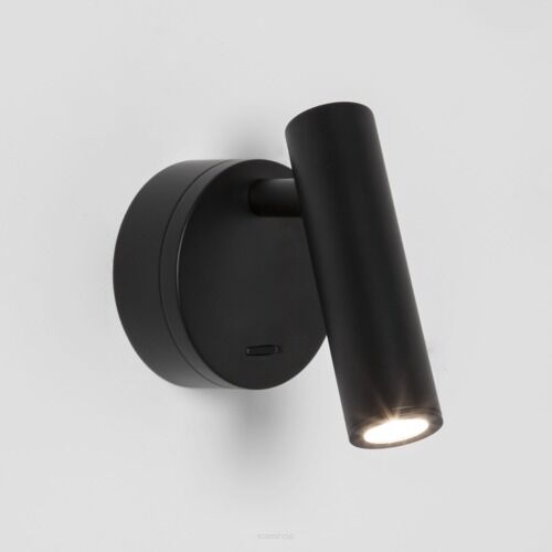 Lampa ścienna kinkiet Enna Surface - Astro 7499 regulowana głowica tuba aluminium w kolorze czarnym LED 1058027