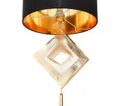 Lampa podłogowa BENARDI LDF 5529 (GD+BK) Lumina Deco złota czarny abażur 154 cm - 3