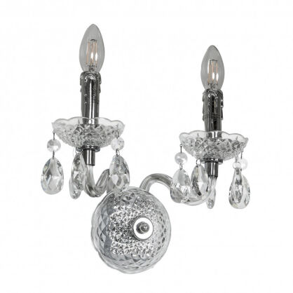 Kinkiet Whiz A.90690/2CLE Italux  chrom styl pałacowy elegancki
