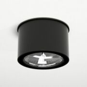 Lampa sufitowa plafon MIKI 1117 cz z metalu w kolorze czarnym nowoczesna  tuba