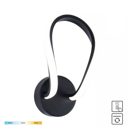 19600W-BK ERDA KINKIET CZARNY/BLACK ZUMALINE