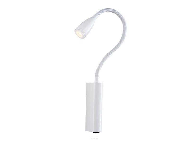 Lampa ścienna  kinkiet do czytania  biały Veronica Azzardo MB459-Z WH AZ1547