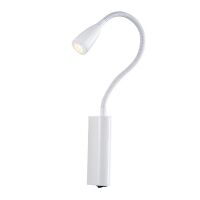 Lampa ścienna  kinkiet do czytania  biały Veronica Azzardo MB459-Z WH AZ1547