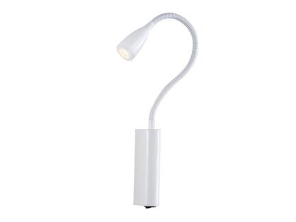 Lampa ścienna  kinkiet do czytania  biały Veronica Azzardo MB459-Z WH AZ1547