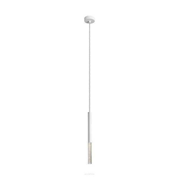 Lampa wisząca ZUMA LINE ONE PENDANT P0461-01E-S8S8 metalowe rurki biały 