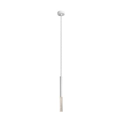 Lampa wisząca ZUMA LINE ONE PENDANT P0461-01E-S8S8 metalowe rurki biały 