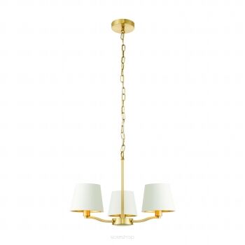 Lampa wisząca HARVEY satynowe złoto/biały 3lt ENDON LIGHTING 67735  