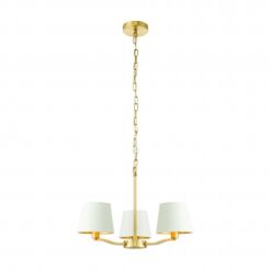 Lampa wisząca HARVEY satynowe złoto/biały 3lt ENDON LIGHTING 67735  