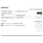 Lampa wpuszczana okrągła różowe złoto  nowoczesna MARIKA Azzardo Az2208 - 3