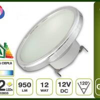 Żarówka LED AR111 G53 12V -12W - ciepła
