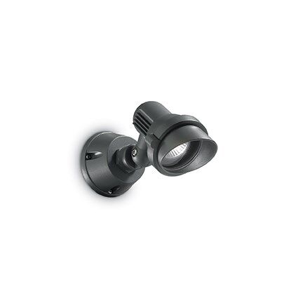 Kinkiet zewnętrzny Terra AP1 SMALL  Ideal Lux 046181  z aluminium i wykończona w kolorze antracytu ruchomy klosz