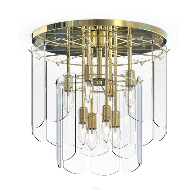 MX3523-8M-EGN NIRA LAMPA SUFITOWA ZŁOTA/GOLD ZUMALINE