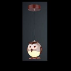 Lampa wisząca dziecięca Milagro OWL Źródło światła G9 wykonane  z tworzywa sowa ML243