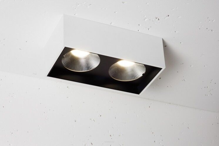 Lampa natynkowa Solid Lightbox 185.2 NT Labra  3.1087  prostokąt techniczna LED  podwójna różne kolory