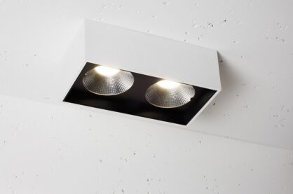 Lampa natynkowa Solid Lightbox 185.2 NT Labra  3.1087  prostokąt techniczna LED  podwójna różne kolory