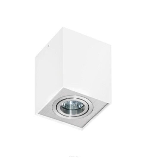 Plafon Eloy biały/aluminium AZzardo GM4106 AZ0872  prostokąt natynkowy techniczny biały