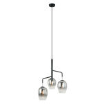 Lampa wisząca LESLA PEN-5359-3-BKCR Italux  NOWOCZESNY ELEGANCKI ZWIS CHROM / CZARNY  - 2