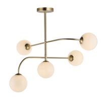 Lampa sufitowa OTTO satynowe złoto 5LT ENDON LIGHTING 75939  